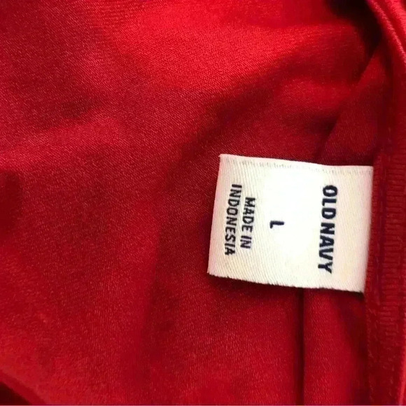 Old Navy Ladies Large Cross Stitched Dress S/S Elastic Waist - Picture 3 of 6